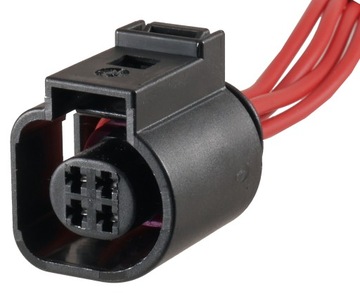 4b0973712 разъём соединитель штекер 4 pin vw 1,5 з кабелем фото №1