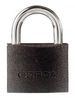 Padlock with a shackle turnkey gerda, фото