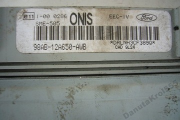5675/ 36 computer management motor ford escort mk7 1.6 16v 98ab12a650awb, фото