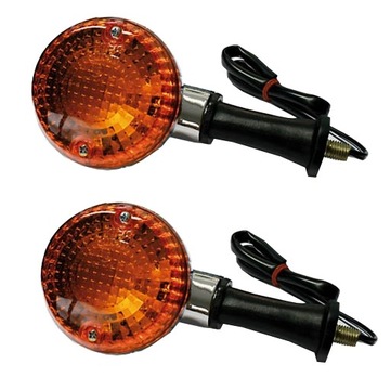 2 pcs chrome turn signals kawasaki vn 1500 en 500 600 1000 backlight, фото