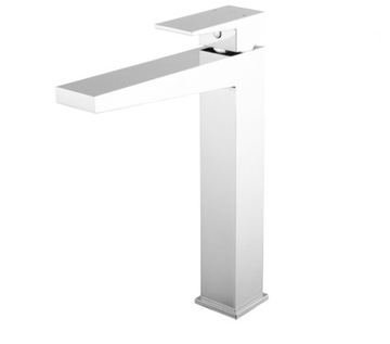 Washbasin faucet freestanding tabletop high omnibuses fresh silvery, фото