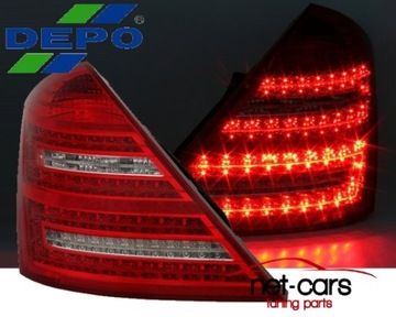 Фонари задние mercedes w221 s class led подсветка wz рестайлинг cb, фото