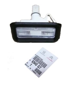 Фара psa подсветки номерного знака номерного оригинал 6340g7, фото