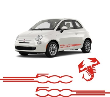 Fiat 500 наклейки наклейка, фото