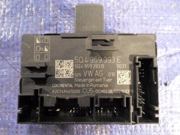Skoda octavia 3 блок дверь 5q4959393e, фото