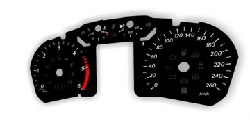 Ford galaxy mk2 analog disks з mph on km/ h, фото