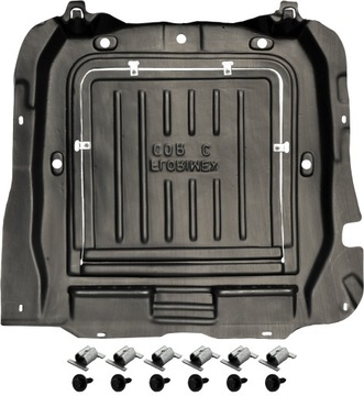 Opel corsa c meriva защита двигателя+ заклепки hdpe, фото