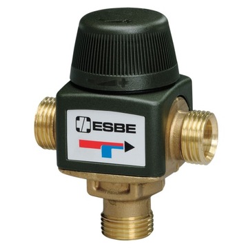 2x клапан смешивающий термостатический 1/ 2 gz 35-60°c kvs-1, 2 esbe ip404, фото
