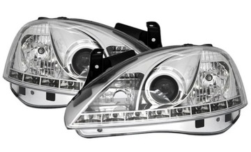 Фонаря dayline opel corsa c 11/ 00-6/ 06 хром, фото