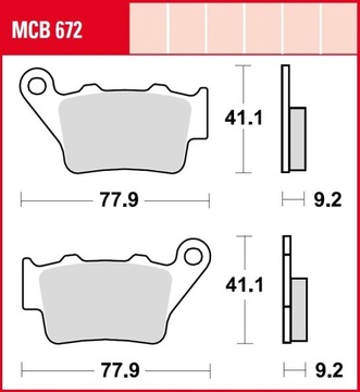 Pads brake ass aprilia pegaso 650 750 shiver, фото