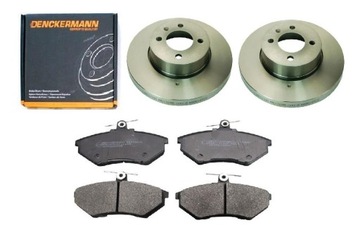 Тормозные диски колодки тормозные vw passat b3 b4 перед 256mm peln, фото