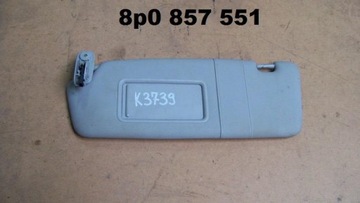 Audi a3 8p sun visor right visor, фото