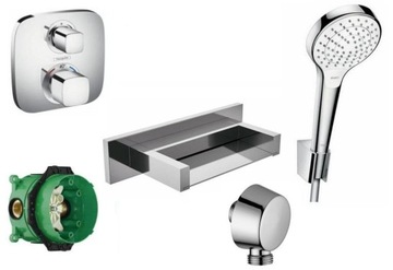 Hansgrohe set to baths з cascade for plaster, фото