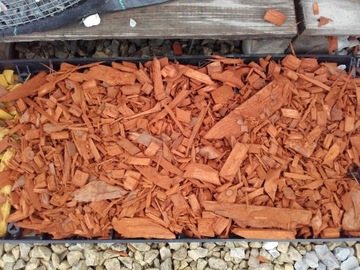 Colored bark wooden zrebki 50 liters orange, фото
