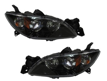 Complete headlights mazda 3 sedan 2003-2009 new, фото