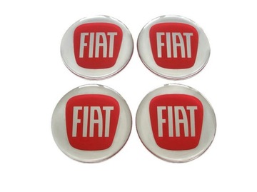 Эмблемы лого на колпаки диски наклейки fiat 55мм, фото