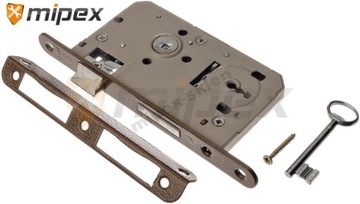 Mortise lock for doors jania locks 72/ 50 key, фото