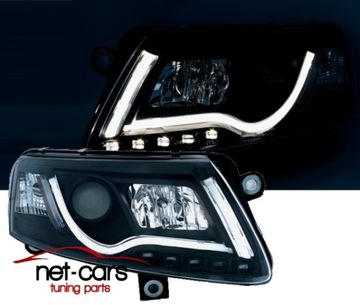 Фонаря рефлекторы audi a6 c6 4f 04-08 h7 противотуманная фара трубка огни неон led подсветка черное, фото