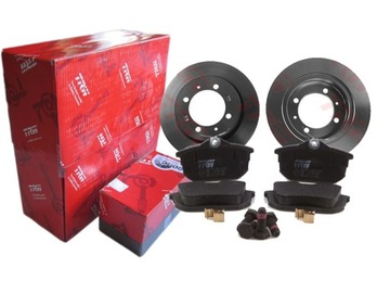 Тормозные диски+ колодки trw зад mitsubishi carisma 260mm, фото