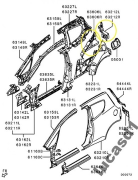 Colt cz 04- strap ass angle spar fender, фото