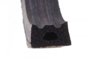 Gasket self-adhesive black 10x6 15m, фото