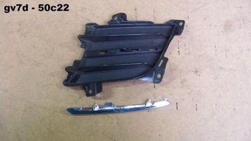 Mazda 6 lattice left front bumper front chrome, фото