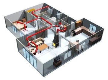 Fireplace with the installation of distribution warm dgp-, фото