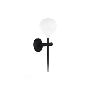 Wall-mounted spotlight round azzardo white, фото