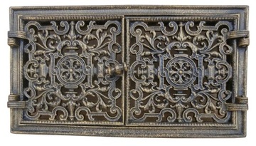 Fireplace door openwork 45, 5x25 lattice valves, фото
