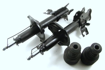 Амортизаторы x2 перед+отбойники+защиты nissan almera n15, фото
