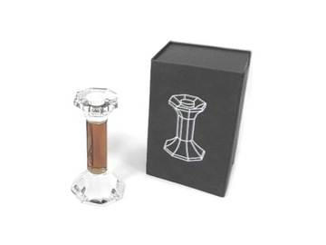 Candlestick glass elegant 1 stylish 14cm (8967), фото