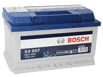 Аккумулятор bosch серебро s4 72 ah 680a s4007, фото