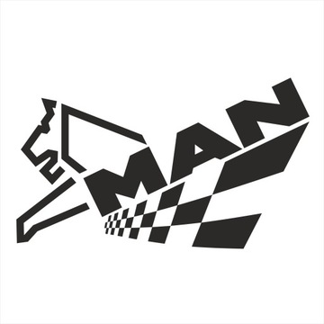 Наклейки тюнинговые man tgx tga lion левая 01, фото