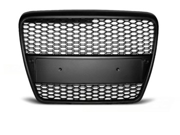 Решетка audi a6 c6 rs-type 04-2008 год матовый black черный, фото