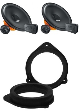 Hertz dsk 165. 3 speakers+ spacers (spacers) 16, 5cm audi a3 8p a4 b6 b7 (2001-2013), фото