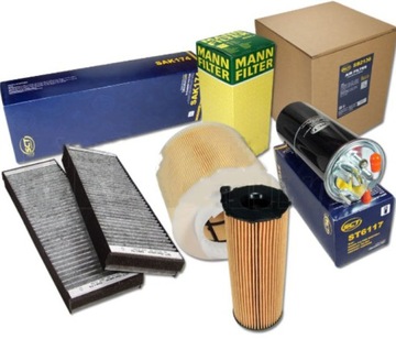 Filter set audi a6 2, 7 3, 0 tdi 2004-2011 mann, фото