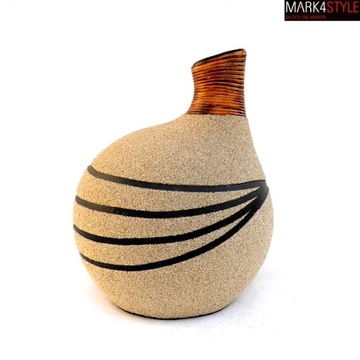 Flowerpot decorative з terracotta decorated sand, фото