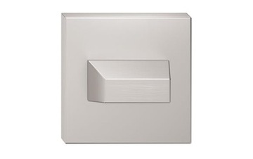 Nameplate lower square nickel brushed blocking toilet, фото
