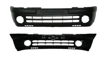 Bumper front renault clio 2 98- black new, фото