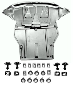 Audi a6 c5 1997-2004 protection lower motor boxes clips, фото