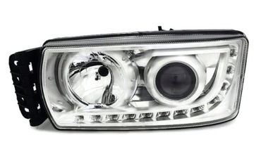 Iveco stralis 2013- headlight led backlight left new depo^, фото