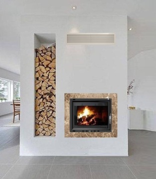 Fireplace framed framed mounting liner fireplace, фото