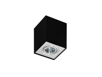 Eloy 1 az0930 bk/ aluminum lantern technical stain fog light square 1 x gu10 azzardo, фото