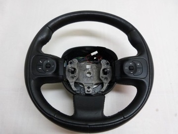 Fiat 500l leather steering wheel skin 2014 petals, фото