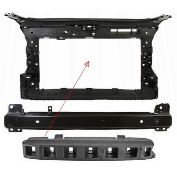 Skoda fabia 2 roomster рестайлинг 10 - 14 усиление панель передняя 5j0805588d, фото