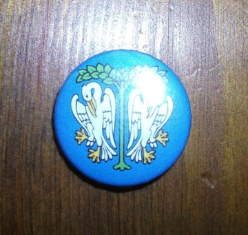 Button coat of arms lowicza, фото