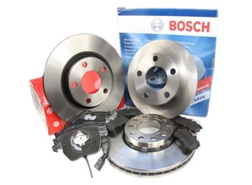 Набор 2x тормозные диски bosch колодки зад honda cr-v 3 4 3 4 2006, фото