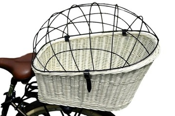Basket (bracket) on a bicycle wicker basket on a bicycle rack psa kot, фото