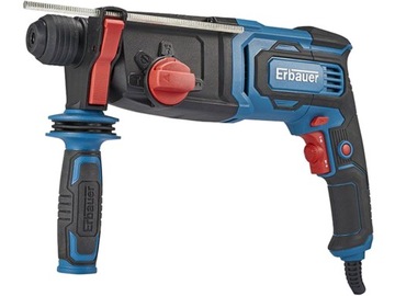 Дрель молоток erbauer sds plus 750w 3j+ сверла+ сумка, фото
