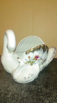Lovely swan swans chodzież figurine, фото